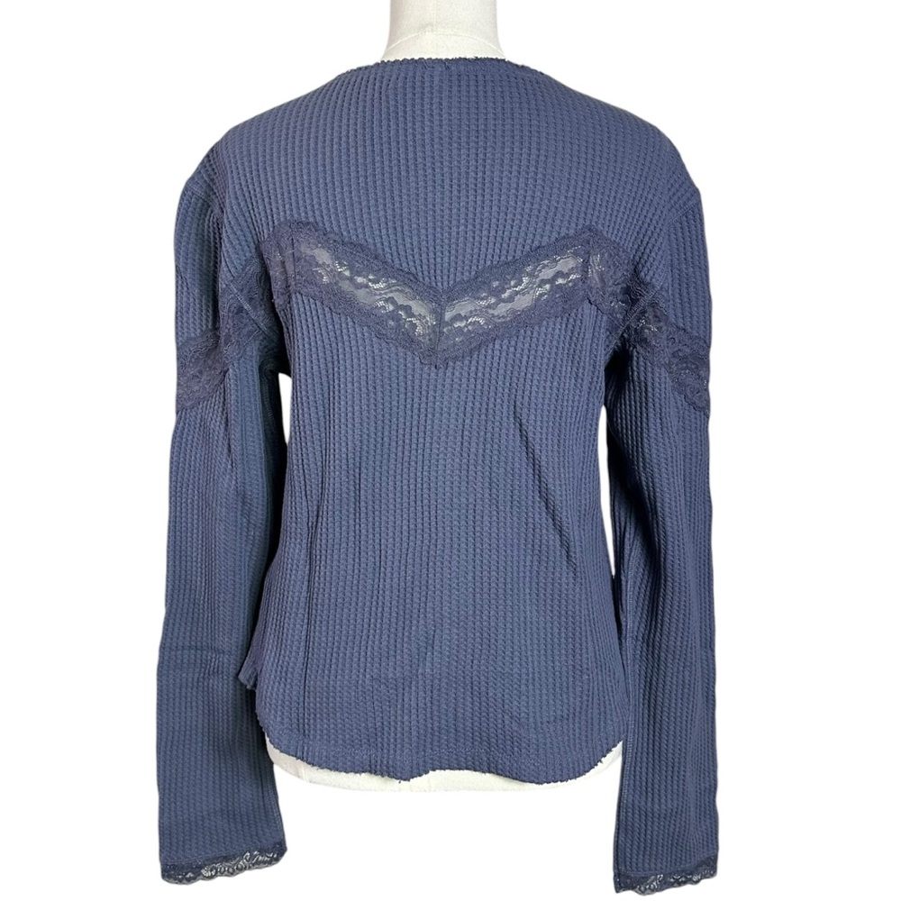 Free People Let's Party Cardi in Flint Stone XL NWT Dainty Thermal Lace 90s Y2K - Picture 7 of 10
